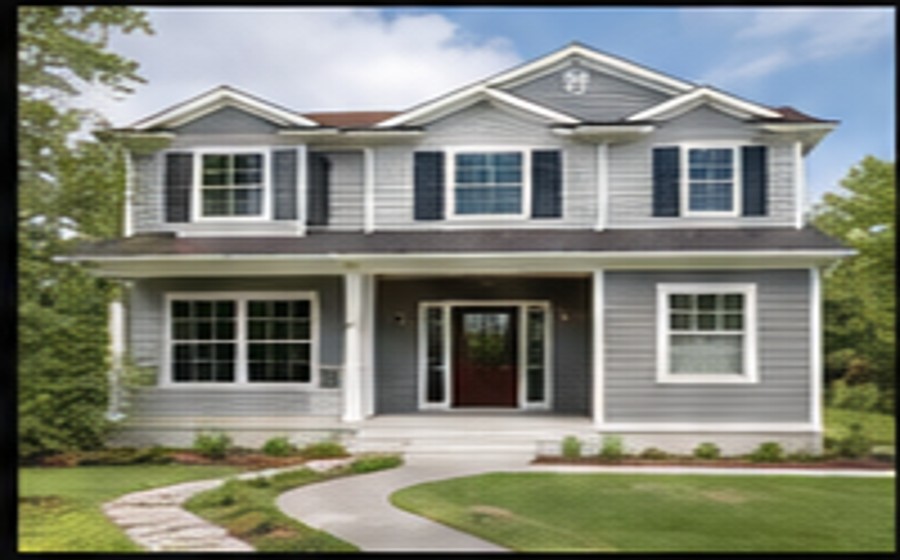 Finished home exterior